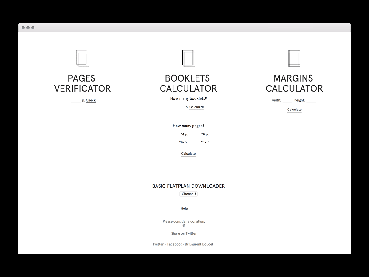 Laurent Doucet — The Book Calculator